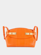 Ferragamo Orange Ayers Leather Hug Pouch