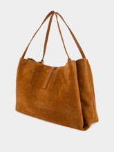 Ferragamo Brown Goatskin Suede Tote Bag