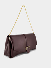 Ferragamo Oxblood Red Large Front Flap Soulder Bag