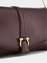 Ferragamo Oxblood Red Large Front Flap Soulder Bag