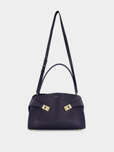 Ferragamo Navy Blue Medium Hug Bag