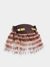 Ferragamo Small Hug Ostrich Feather Bag