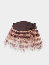 Ferragamo Small Hug Ostrich Feather Bag