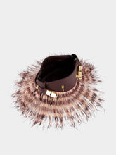 Ferragamo Small Hug Ostrich Feather Bag