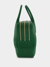 Ferragamo Forest Green Calfskin Leather Top Handle Bag
