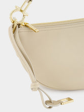 Ferragamo Stone Hammered Calfskin Hobo Bag