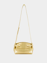 Ferragamo Gold Mirror Small Hug Soft Crossbody Bag