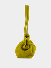 Ferragamo Small Lemongrass Suede Soft Shoulder Bag