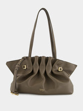 Ferragamo Cement Brown Medium Soft Shoulder Bag