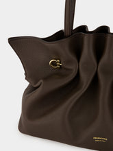 Ferragamo Dark Brown Medium Soft Leather Bag