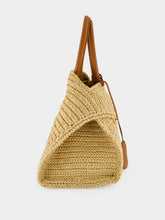 Ferragamo Natural Medium Hug Raffia Handbag