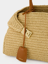 Ferragamo Natural Medium Hug Raffia Handbag