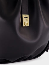 Ferragamo Black Calfskin Hug Bucket Bag