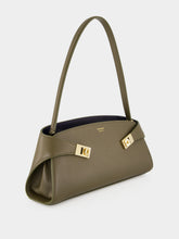 Ferragamo Olive Green Hug East-West Shoulder Bag