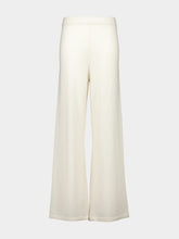 Paula Straight Off-White Cashmere Pants