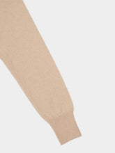 Paula Long V-Neck Camel Cashmere Sweater