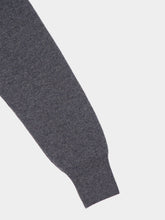 Paula Long V-Neck Dark Grey Cashmere Sweater