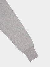 Paula Long V-Neck Light Grey Cashmere Sweater