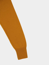 Paula Long V-Neck Mustard Cashmere Sweater