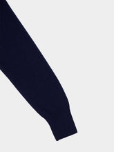 Paula Long V-Neck Navy Cashmere Sweater