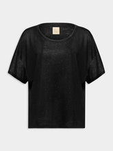 Paula Linen T-Shirt with Foile
