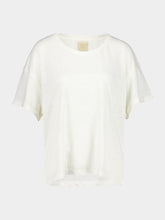 Paula Linen T-Shirt with Foile