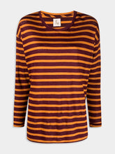 Paula Linen Striped Long Sleeved T-Shirt