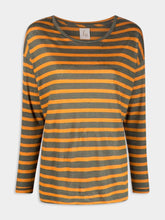Paula Linen Striped Long Sleeved T-Shirt