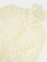 Rabanne Ivory Layered Lace Maxi Dress