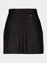 Prada Black Re-Nylon Pleated Mini Skirt