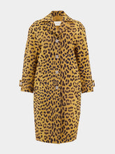 Zimmermann Crush Jacquard Barrel Leopard Coat