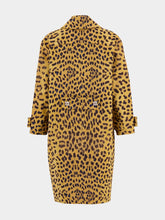 Zimmermann Crush Jacquard Barrel Leopard Coat