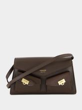Ferragamo Brown Mini Harley Crossbody Bag