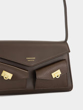 Ferragamo Brown Mini Harley Crossbody Bag