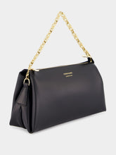 Ferragamo Black Gancini Chain Mini Bag