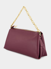 Ferragamo Plum Gancini Chain Mini Bag