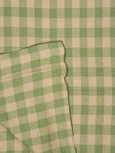 Maison de Vacances Green Vichy Bourdon Canvas Tablecloth