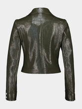 Courrèges Camouflage Green Reedition Vinyl Jacket