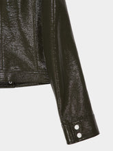 Courrèges Camouflage Green Reedition Vinyl Jacket