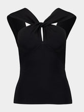 Zimmermann Black Crush Halter Neck Top