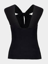 Zimmermann Black Crush Halter Neck Top
