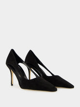 Manolo Blahnik Boukefalos Black Suede Pumps