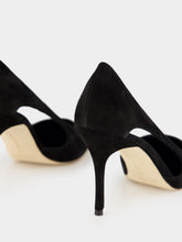 Manolo Blahnik Boukefalos Black Suede Pumps