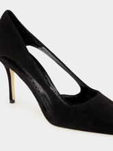 Manolo Blahnik Boukefalos Black Suede Pumps