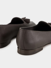 Manolo Blahnik Lennox Dark Brown Leather Tassel Loafers