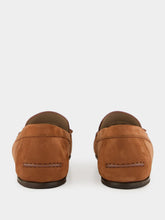 Manolo Blahnik Braune Wildleder Mokassins mit Schleife