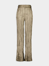 Gabriela Hearst Gunmetal Norman Wide-Leg Trousers