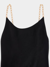 Gabriela Hearst Black Adeona Chain Maxi Silk Dress
