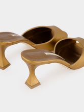 Manolo Blahnik Gold Jadaron 70 Leather Heeled Mules
