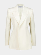Gabriela Hearst Ivory Linen Rope Waist Blazer